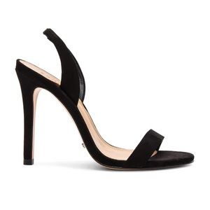 Schutz Loraine size 7 black suede heel